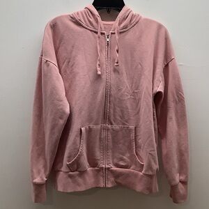 Time and Tru Size Medium Pink Zip-Up Hoodie. Preloved